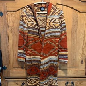 Long cardigan southwest design